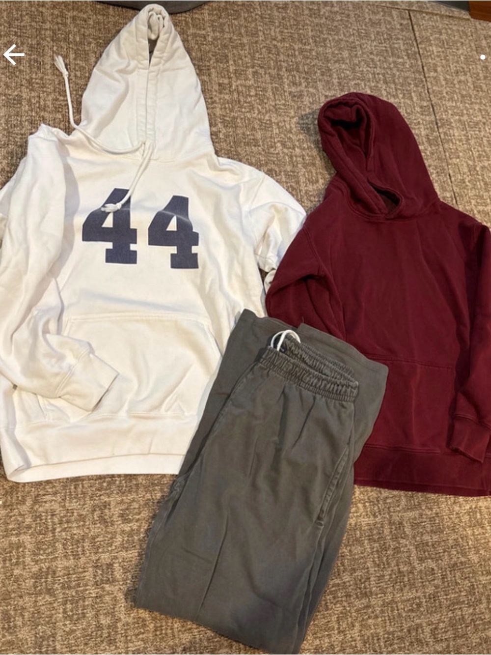 Brandy Melville Bundle of Three Gray Joggers and Two Hoodies Hardly used